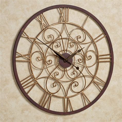 large metal wall clock